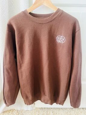 Eighty Eight Brand Brown Crewneck Sweatshirt Pullover SELF MADE size Small